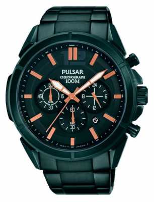 Pulsar Mens Black Dial Black Stainless Steel Strap PT3765X1 Pulsar Mens Black Dial Black Stainless Steel Strap PT3765X1