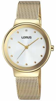 Lorus Womens Gold Strap Large Round Dial RG296JX9 Lorus Womens Gold Strap Large Round Dial RG296JX9