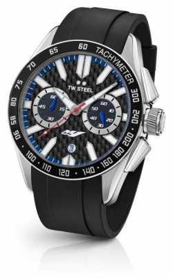 TW Steel Mens Yamaha Black Silicone Strap GS1 TW Steel Mens Yamaha Black Silicone Strap GS1