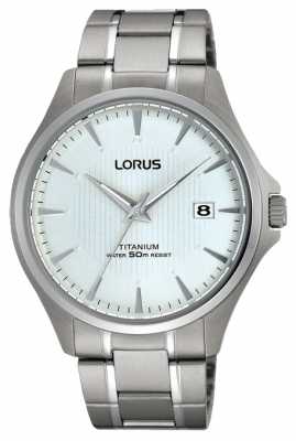 Lorus Men's Date Titanium Bracelet Strap Watch RS933CX9 Lorus Men's Date Titanium Bracelet Strap Watch RS933CX9