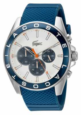 Lacoste Men's Westport Blue Strap Chronograph Watch 2010854 Lacoste Men's Westport Blue Strap Chronograph Watch 2010854