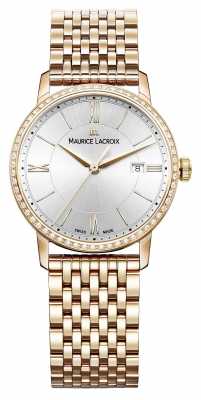 Maurice Lacroix Eliros Womens Stainless Steel Pvd Pink With 60 Diamonds EL1094-PVPD6-112-1 Maurice Lacroix Eliros Womens Stainless Steel Pvd Pink With 60 Diamonds EL1094-PVPD6-112-1