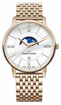 Maurice Lacroix Mens Eliros Gold Plated Moonphase Watch EL1108-PVP06-112-1 Maurice Lacroix Mens Eliros Gold Plated Moonphase Watch EL1108-PVP06-112-1