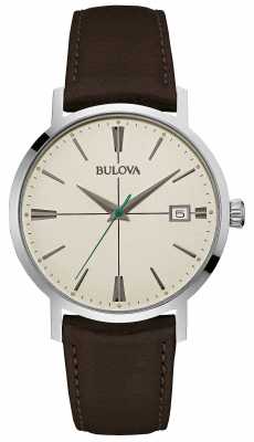 Bulova Mens Aerojet Brown Leather Strap 96B242 Bulova Mens Aerojet Brown Leather Strap 96B242