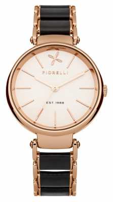Fiorelli Womens Rose Gold Black Leather FO011BRGM Fiorelli Womens Rose Gold Black Leather FO011BRGM