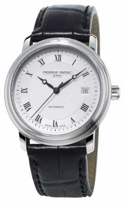 Frederique Constant Classics Mens Automatic Silver Case Leather Strap FC-303MC4P6 Frederique Constant Classics Mens Automatic Silver Case Leather Strap FC-303MC4P6