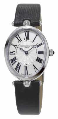 Frederique Constant Classics Art Deco Womens Black Strap White Mother Of Pearl FC-200MPW2V6 Frederique Constant Classics Art Deco Womens Black Strap White Mother Of Pearl FC-200MPW2V6