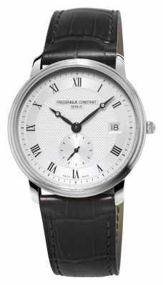 Frederique Constant Slimline Mens Sapphire Glass Black Leather Strap FC-245M4S6 Frederique Constant Slimline Mens Sapphire Glass Black Leather Strap FC-245M4S6