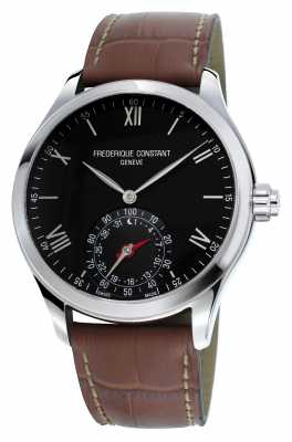 Frederique Constant Horological Smartwatch Black Dial Brown Leather Sapphire FC-285B5B6 Frederique Constant Horological Smartwatch Black Dial Brown Leather Sapphire FC-285B5B6