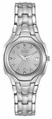 Citizen Womens Stainless Steel Eco-Drive Mineral Glass Dial EW1250-54A Citizen Womens Stainless Steel Eco-Drive Mineral Glass Dial EW1250-54A