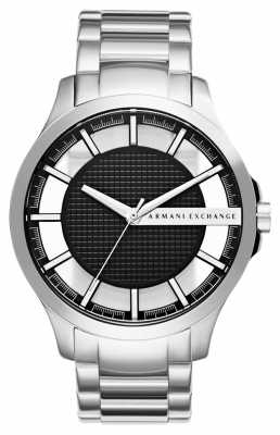 Armani Exchange Mens Black Face Stainless Steel AX2179 Armani Exchange Mens Black Face Stainless Steel AX2179