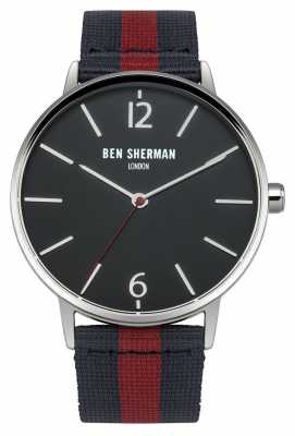Ben Sherman Men's Navy And Red Strap WB044UA Ben Sherman Men's Navy And Red Strap WB044UA