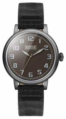 Barbour Hawkins Mens Watch Black Leather Strap BB042BKBK Barbour Hawkins Mens Watch Black Leather Strap BB042BKBK