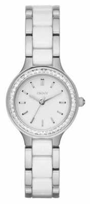 DKNY Womans Ceramic Steel Strap White Dial NY2494 DKNY Womans Ceramic Steel Strap White Dial NY2494