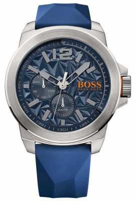 Hugo Boss Orange Mens Blue Rubber Strap Blue Dial 1513348 Hugo Boss Orange Mens Blue Rubber Strap Blue Dial 1513348