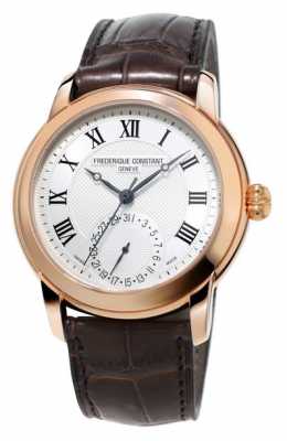 Frederique Constant Mens Classic Manufacture Brown Leather Strap FC-710MC4H4 Frederique Constant Mens Classic Manufacture Brown Leather Strap FC-710MC4H4