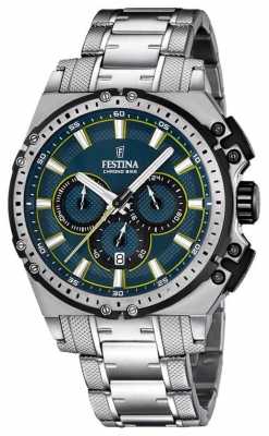 Festina 2016 Chronobike Mens Chronograph Watch Blue Dial F16968/3 Festina 2016 Chronobike Mens Chronograph Watch Blue Dial F16968/3