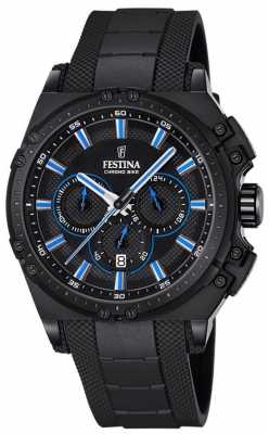 Festina Chronobike 2016 Chronograph Watch Black Rubber F16971/2 Festina Chronobike 2016 Chronograph Watch Black Rubber F16971/2