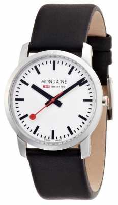 Mondaine Womens Simply Elegant Black Leather A672.30351.11SBB Mondaine Womens Simply Elegant Black Leather A672.30351.11SBB