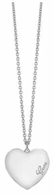Guess Womens Heartbeat Stainless Steel Necklace UBN61050 Guess Womens Heartbeat Stainless Steel Necklace UBN61050