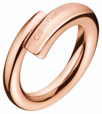 Calvin Klein Womens Scent Rose Gold PVD Ring KJ5GPR100107 Calvin Klein Womens Scent Rose Gold PVD Ring KJ5GPR100107