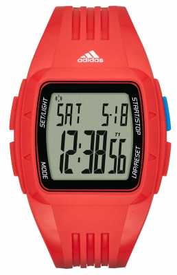 adidas Performance Unisex Red Duramo Alarm Chronograph ADP3238 adidas Performance Unisex Red Duramo Alarm Chronograph ADP3238