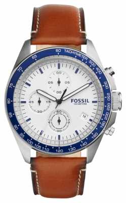 Fossil Mens Sport 54 Brown Leather Strap Chronograph CH3029 Fossil Mens Sport 54 Brown Leather Strap Chronograph CH3029