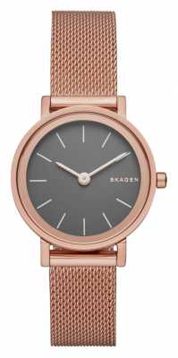 Skagen Womens Hald Rose Gold PVD Plated Mesh Strap SKW2470 Skagen Womens Hald Rose Gold PVD Plated Mesh Strap SKW2470