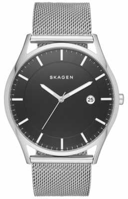 Skagen Mens Holst Stainless Steel Mesh Strap Black Dial SKW6284 Skagen Mens Holst Stainless Steel Mesh Strap Black Dial SKW6284