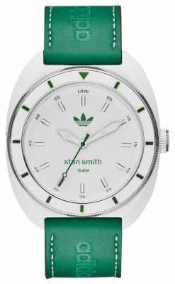 adidas Originals Mens Stan Smith Green Leather Strap ADH9086 adidas Originals Mens Stan Smith Green Leather Strap ADH9086