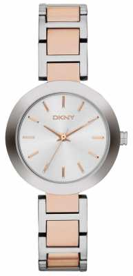 DKNY Womans White Dial Two Tone Strap NY2402 DKNY Womans White Dial Two Tone Strap NY2402
