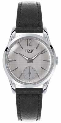 Henry London Womans Grey Dial Grey Leather Strap HL30-US-0073 Henry London Womans Grey Dial Grey Leather Strap HL30-US-0073