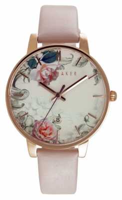 Ted Baker Womens Floral Dial Pink Leather Strap TE10030653 Ted Baker Womens Floral Dial Pink Leather Strap TE10030653