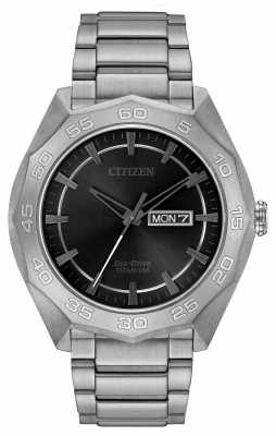 Citizen Mens Titanium Bracelet Black Dial AW0060-54H Citizen Mens Titanium Bracelet Black Dial AW0060-54H