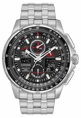 Citizen Mens Skyhawk A.T Radio Controlled Stainless Steel JY8050-51E Citizen Mens Skyhawk A.T Radio Controlled Stainless Steel JY8050-51E