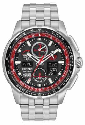 Citizen Radio Controlled Red Arrows Skyhawk A.T Stainless Steel JY8059-57E Citizen Radio Controlled Red Arrows Skyhawk A.T Stainless Steel JY8059-57E