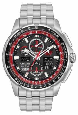 Citizen Radio Controlled Red Arrows Skyhawk A.T Stainless Steel JY8059-57E Citizen Radio Controlled Red Arrows Skyhawk A.T Stainless Steel JY8059-57E