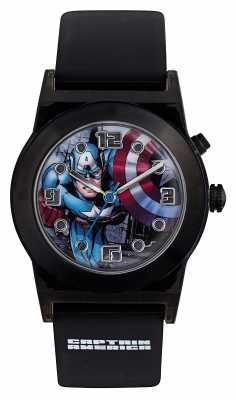 Avengers Childrens Captain America Black Strap CTA3121 Avengers Childrens Captain America Black Strap CTA3121