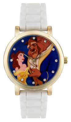 Disney Princess Childrens Disney Princess Beauty And The Beast White Strap PN1267 Disney Princess Childrens Disney Princess Beauty And The Beast White Strap PN1267