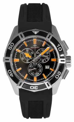 Rotary Mens Aquaspeed Chronograph Black Rubber Strap AGS90088/C/04 Rotary Mens Aquaspeed Chronograph Black Rubber Strap AGS90088/C/04