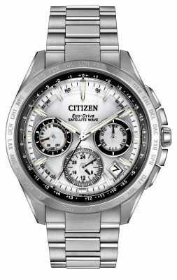 Citizen Mens Eco-Drive Silver Satellite Wave F900 CC9010-74A Citizen Mens Eco-Drive Silver Satellite Wave F900 CC9010-74A