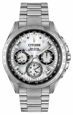 Citizen Mens Eco-Drive Silver Satellite Wave F900 CC9010-74A Citizen Mens Eco-Drive Silver Satellite Wave F900 CC9010-74A