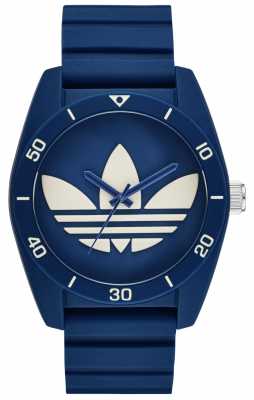 adidas Originals Mens Blue Silicone Strap Blue Dial ADH3138 adidas Originals Mens Blue Silicone Strap Blue Dial ADH3138