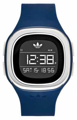adidas Originals Mens Blue Silicone Strap Square Digital Dial ADH3139 adidas Originals Mens Blue Silicone Strap Square Digital Dial ADH3139