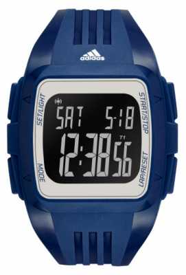adidas Performance Mens Blue Silicone Strap Square Digital Dial ADP3265 adidas Performance Mens Blue Silicone Strap Square Digital Dial ADP3265