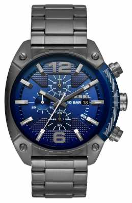 Diesel Mens Stainless Steel Strap Blue Chronograph Dial DZ4412 Diesel Mens Stainless Steel Strap Blue Chronograph Dial DZ4412