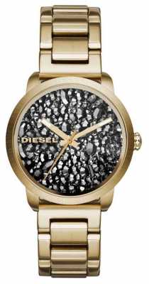 Diesel Womans Gold Plated Stainless Steel Strap Patterned Dial DZ5521 Diesel Womans Gold Plated Stainless Steel Strap Patterned Dial DZ5521