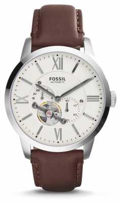 Fossil Mens Brown Leather Strap White Chronograph Dial ME3064 Fossil Mens Brown Leather Strap White Chronograph Dial ME3064