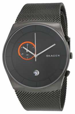 Skagen Mens Stainless Steel Grey Mesh Strap Round Dial SKW6186 Skagen Mens Stainless Steel Grey Mesh Strap Round Dial SKW6186