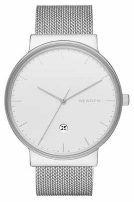 Skagen Mens Stainless Steel Silver Mesh Strap Round Dial SKW6290 Skagen Mens Stainless Steel Silver Mesh Strap Round Dial SKW6290